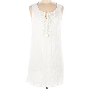 NAIF Sleeveless A-Line Dress White Size Medium